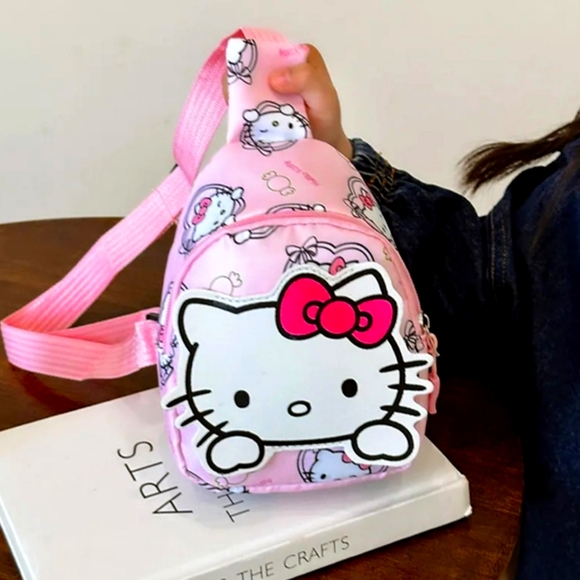 Hello kitty Children Chest Bag 2023 Little girls Cute Coin Purse Shoulde… - Picture 3 of 8
